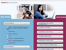 Tablet Screenshot of hostelsahmedabad.com